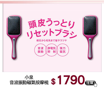 小泉 音波振動磁氣按摩梳
