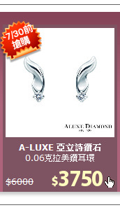 0.06克拉美鑽耳環