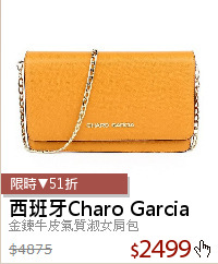 金鍊牛皮氣質淑女肩包