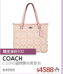 C LOGO圓牌織布肩背包