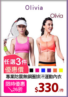 專業防震無鋼圈排汗運動內衣