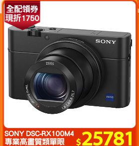 SONY DSC-RX100M4
專業高畫質類單眼