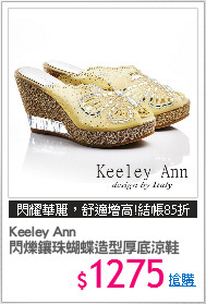 Keeley Ann
閃爍鑲珠蝴蝶造型厚底涼鞋