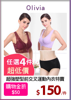 超強塑型前交叉運動內衣特賣
