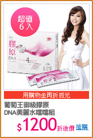 葡萄王御級膠原
DNA美麗水噹噹組