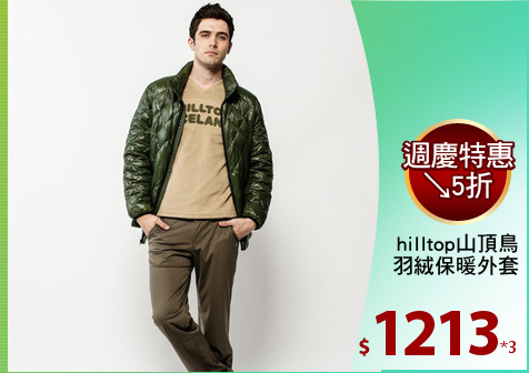 hilltop山頂鳥
羽絨保暖外套
