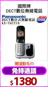 國際牌
DECT數位無線電話