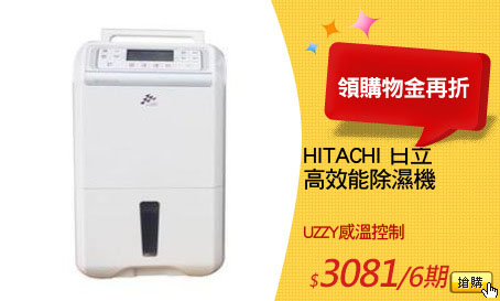 HITACHI 日立
高效能除濕機
