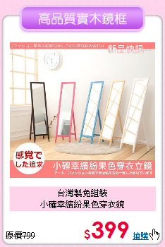 台灣製免組裝<BR>
小確幸繽紛果色穿衣鏡