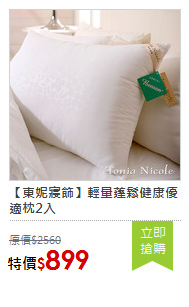 【東妮寢飾】輕量蓬鬆健康優適枕2入