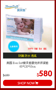 美國 Ever Soft寶貝墊嬰兒床保潔墊 60*120*10cm