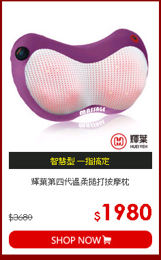 輝葉第四代溫柔搥打按摩枕