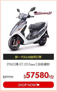 SYM三陽 GT 125 Super 2 斜板碟煞