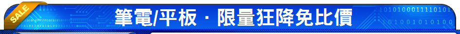 筆電/平板．限量狂降免比價