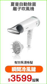 夏普自動除菌
離子吹風機