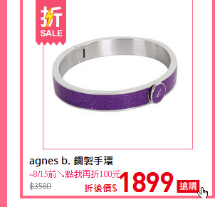 agnes b.
鋼製手環