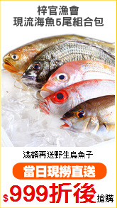 梓官漁會
現流海魚5尾組合包