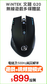 WiNTEK 文鎧 G20
無線遊戲多媒體鼠
