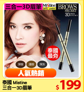 泰國 Mistine 
三合一3D眉筆