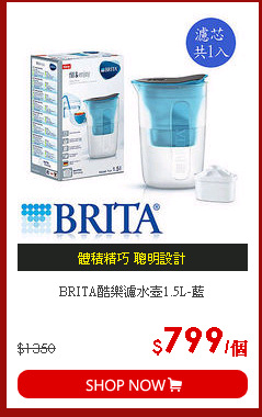 BRITA酷樂濾水壺1.5L-藍