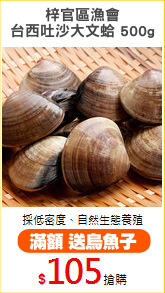 梓官區漁會
台西吐沙大文蛤 500g