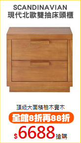 SCANDINAVIAN
現代北歐雙抽床頭櫃