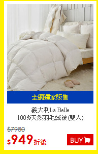 義大利La Belle<BR>
100%天然羽毛絨被(雙人)
