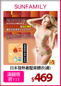 日本發熱著壓美體衣(膚)