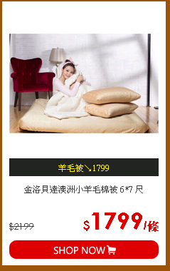 金洛貝達澳洲小羊毛棉被 6*7 尺