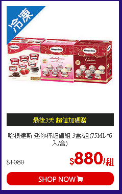 哈根達斯 迷你杯超值組 3盒/組(75ML*6入/盒)