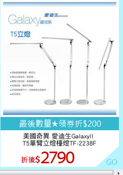 美國奇異 愛迪生GalaxyII 
T5單臂立燈檯燈TF-2238F