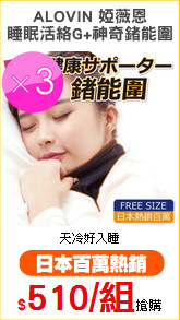 ALOVIN 婭薇恩
睡眠活絡G+神奇鍺能圍