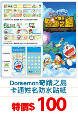 Doraemon奇蹟之島
卡通姓名防水貼紙