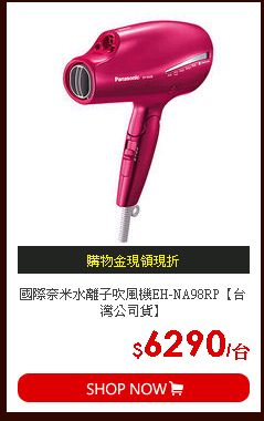 國際奈米水離子吹風機EH-NA98RP【台灣公司貨】