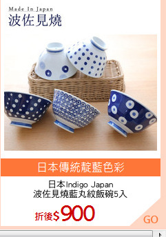 日本Indigo Japan
波佐見燒藍丸紋飯碗5入