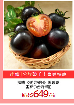 預購《饗果樂N》黑珍珠
番茄(3台斤/箱)