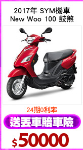 2017年 SYM機車
New Woo 100 鼓煞