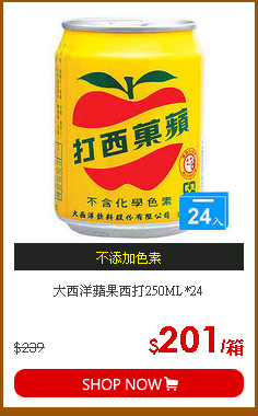 大西洋蘋果西打250ML*24
