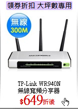 TP-Link WR940N<br>
無線寬頻分享器