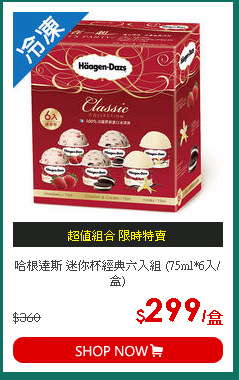哈根達斯 迷你杯經典六入組 (75ml*6入/盒)