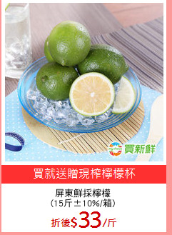 屏東鮮採檸檬
(15斤±10%/箱)