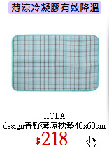 HOLA<br>
design青野薄涼枕墊40x60cm