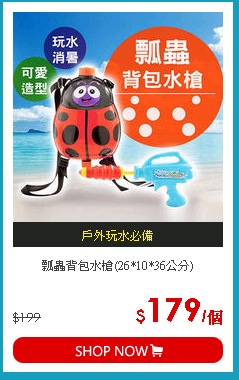 瓢蟲背包水槍(26*10*36公分)