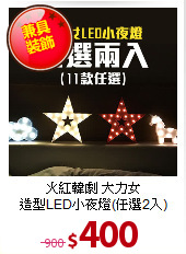 火紅韓劇 大力女<BR>
造型LED小夜燈(任選2入)