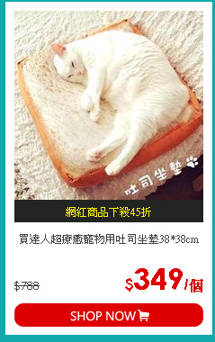 買達人超療癒寵物用吐司坐墊38*38cm
