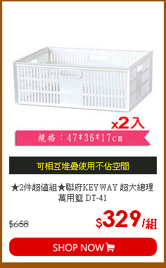 ★2件超值組★聯府KEYWAY 超大總理萬用籃 DT-41