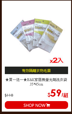 ★買一送一★H&K家居無螢光劑洗衣袋35*45cm