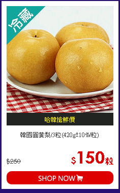 韓國圓黃梨/3粒(420g±10%/粒)