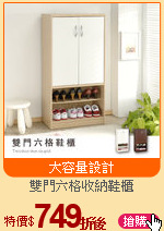 雙門六格收納鞋櫃