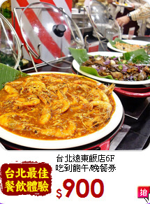 台北遠東飯店6F<br>
吃到飽午/晚餐券